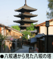 八坂通から見た八坂の塔